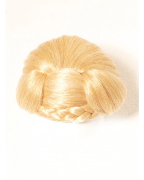 Synthetic Blonde Beautiful Wraps / Buns Hairpieces