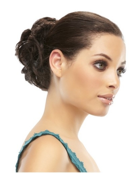 Remy Human Hair Brown Traditiona Wraps / Buns