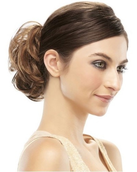 Remy Human Hair Brown Mature Wraps / Buns