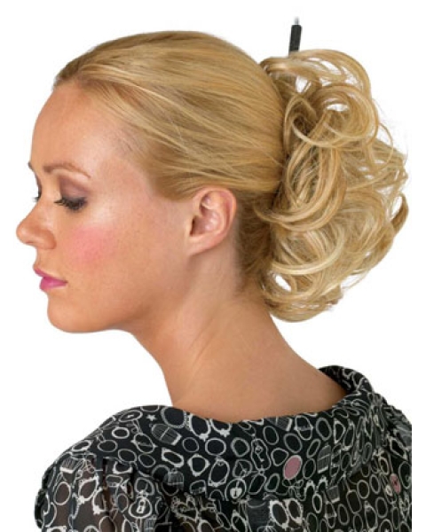 Synthetic Blonde Best Wraps / Buns Hairpieces