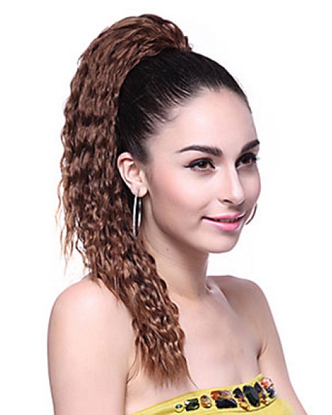 Good Brown Wavy Long Ponytails Hairpieces