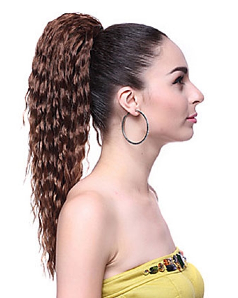 Good Brown Wavy Long Ponytails Hairpieces