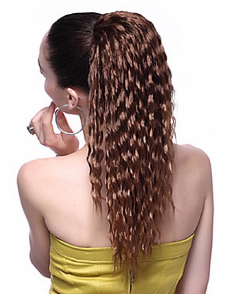 Good Brown Wavy Long Ponytails Hairpieces