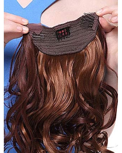 Affordable Auburn Wavy Ponytails Hairpieces