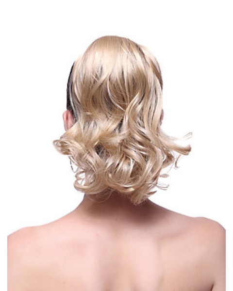 Designed Blonde Wavy Ponytails Hairpieces