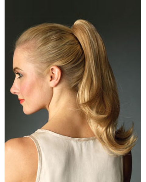 Synthetic Long Blonde Refined Ponytails