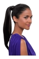 Synthetic Long Black No-fuss Ponytails