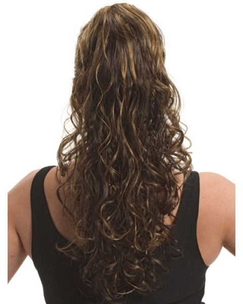 Fashion Brown Curly Long Ponytails Hairpieces