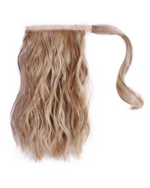 Durable Blonde Wavy Long Ponytails Hairpieces