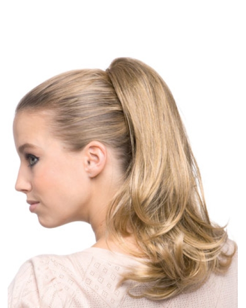 Synthetic Long Blonde Tempting Ponytails