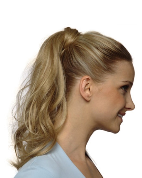 Synthetic Blonde Mature Ponytails