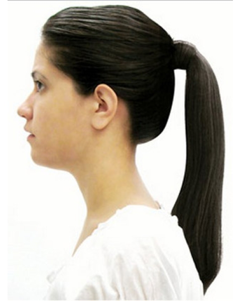 Synthetic Black Popular Ponytails