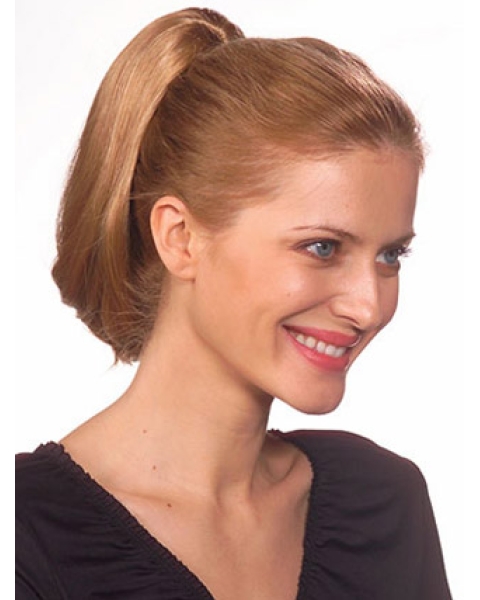 Synthetic Short Brown Pleasing Ponytails