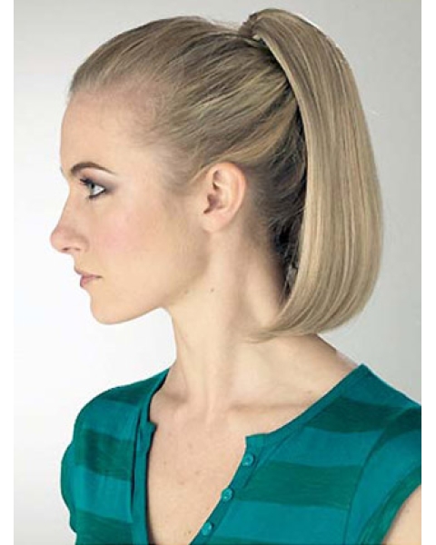 Synthetic Blonde Trendy Ponytails