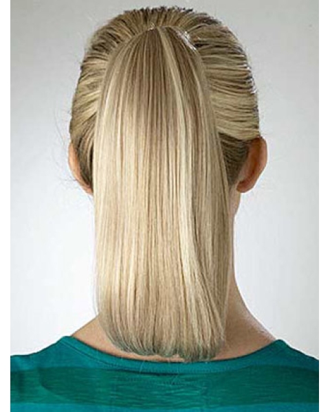 Synthetic Blonde Trendy Ponytails