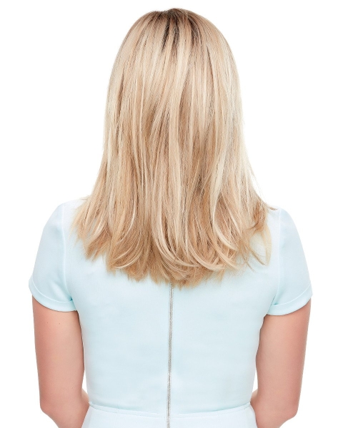 Top Style 12" Topper Hair Addition | Synthetic Hair Addition (Monofilament Base)