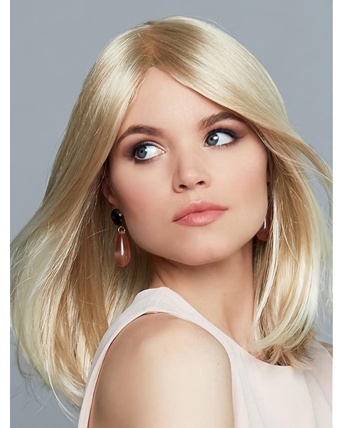 Styling Long Straight Monofilament Blonde Layered Synthetic Women Wig