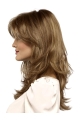 Classic Brown 16" Straight Long Synthetic Lace Front Women Wigs