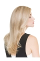 Long Blonde 16" Straight  100% Hand-tied Remy Human Hair Women Wigs