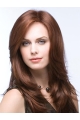 Auburn Layered Long Straight 100% Hand-Tied Mono Top Heat Friendly Synthetic Women Wigs