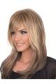 16'' Long Straight Brown Frull Lace Remy Human Hair Women Wholesome Wigs