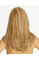 Popular 18'' Long Straight Blonde Monofilament Top 100% Hand-Tied Remy Human Hair Women Wigs