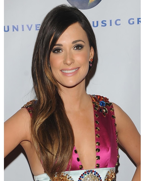 Ombre 20" Long Straight Lace Front Kacey Musgraves Synthetic Women Wigs