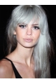 20''Fantastic Long Straight Amazing Synthetic Women Grey Wigs