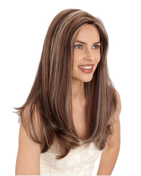 22'' Straight Long Discount Monofilament Lace Front Remy Human Hair Women Wigs