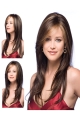 Auburn Layered Mono Top Lace Front  Long Straight 100% Remy Human Hair Women Wigs