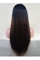 22'' Long Straight Ombre Color Full Lace Human Hair Women Wig