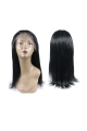 14'' Long Stylish Black Straight Full Lace Remy Human Hair Women Wigs