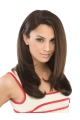 16'' Easeful Brown Capless Straight Long Synthetic Women Wigs