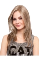 16'' Blonde Straight Monofilament Lace Front Remy Human Hair Long Women Wigs