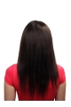 20'' Polite Auburn Straight 100% Hand-Tied Mono Top Remy Human Hair Long Women Wigs