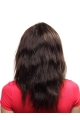 18'' Pleasing Auburn Straight 100% Hand-Tied Mono Top Remy Human Hair Long Women Wigs