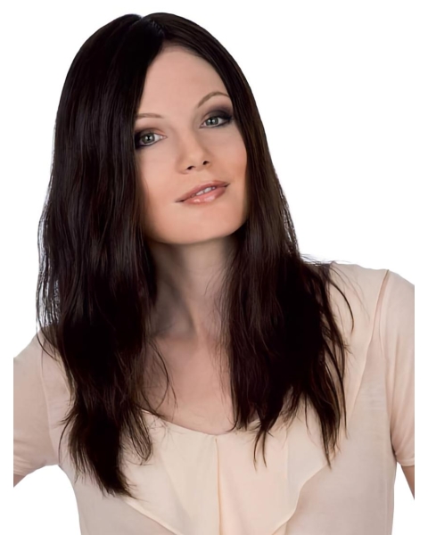 18'' Long Straight Gorgeous Auburn Monofilament Lace Front Remy Human Hair Women  Wigs