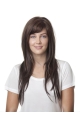 16'' Long Straight Monofilament 100% Hand-Tied Synthetic Refined Women Wigs