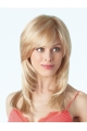 22'' New Design Long Straight Monofilament Blonde With Bangs Fabulous Synthetic Women Wigs