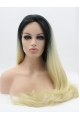 32'' Long Straight Ombre/2 Tone Without Bangs Lace Front  Synthetic Women Wigs