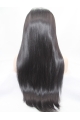 27" Long Straight Black Lace Front Layered Synthetic  Women Wigs