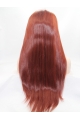 26" Long Straight Lace Front Red Without Bangs Synthetic  Women Wigs