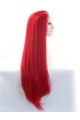 33'' Long Straight Without Bangs Lace Front Red  Synthetic Women Wigs