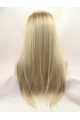 26'' Long Straight Without Bangs Blonde  Lace Front Synthetic Women Wigs