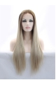 29'' Long Straight Without Bangs Brown  Lace Front Synthetic Women Wigs