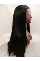 27'' Long Straight  Black  Lace Front Without Bangs Long Synthetic Women Wigs