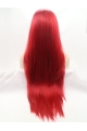 30'' Long Straight Lace Front Layered red Synthetic Long Women Wigs