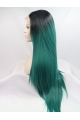 34'' Long Straight  Lace Front  Ombre/2 Tone Layered Synthetic  Women Wigs