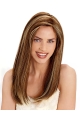 23'' Online Brown Straight Capless Long Human Hair Women Wigs