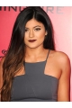 26" Straight Long Without Bangs  Full Lace Ombre/2 Tone Synthetic Women Kylie Jenner Wigs